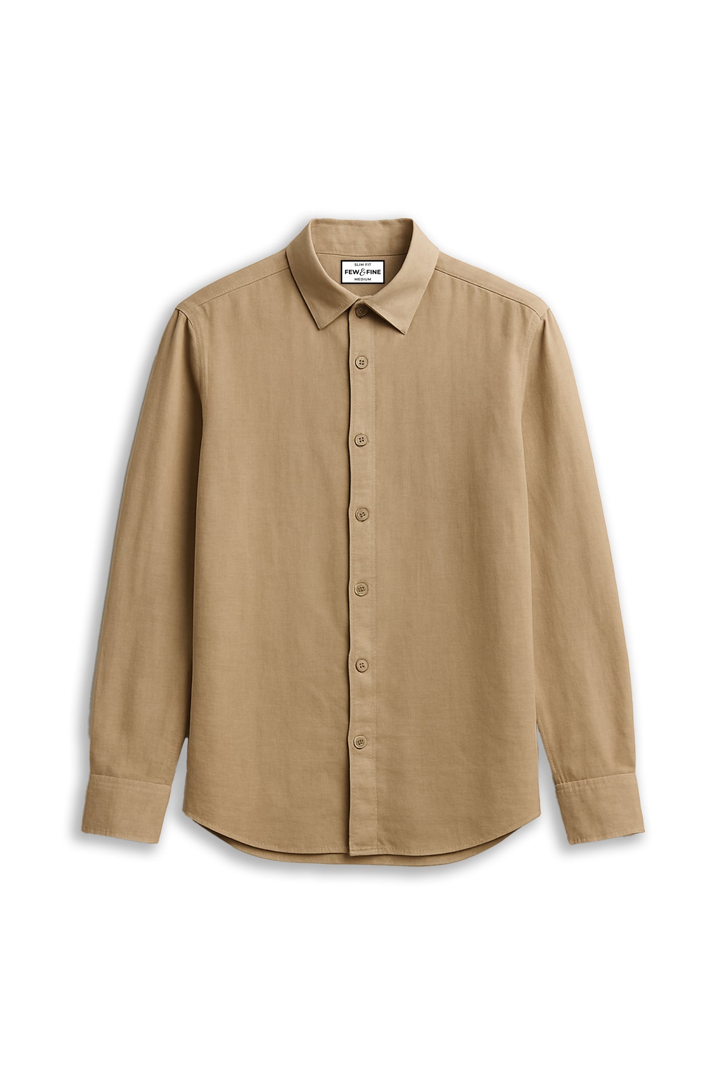 OXFORD COTTON SHIRT - DARK BEIGE
