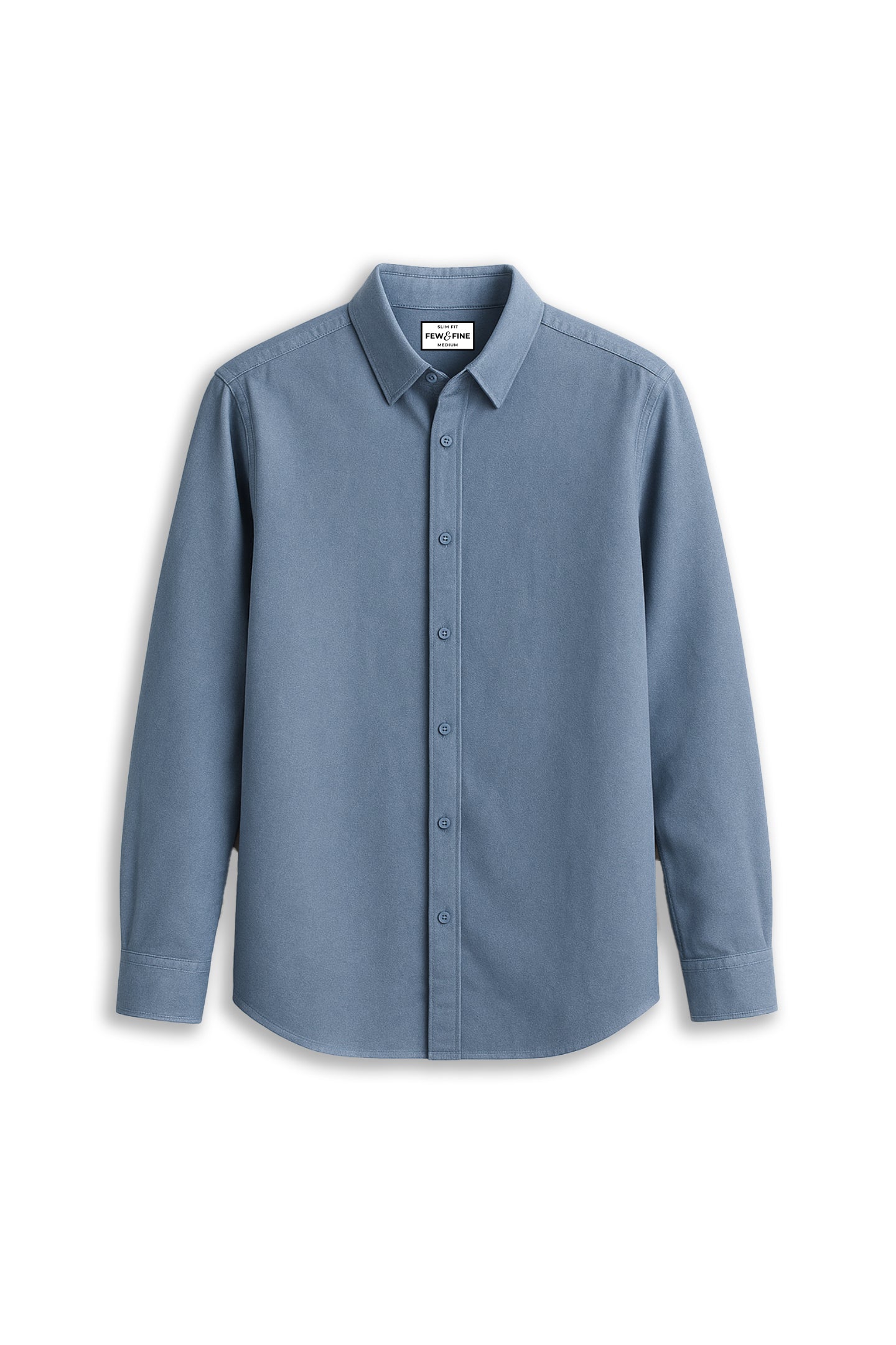 OXFORD COTTON SHIRT - BLUE GREY
