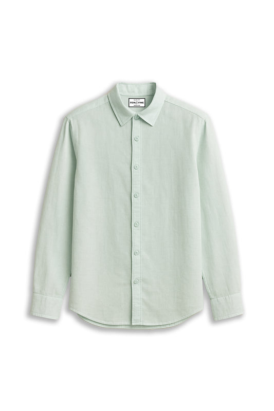 OXFORD COTTON SHIRT - LIGHT SEA GREEN