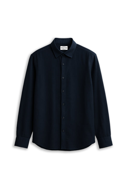 OXFORD COTTON SHIRT - NAVY BLUE