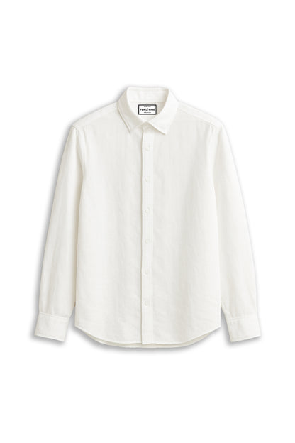 LINEN SLUB SHIRT - WHITE